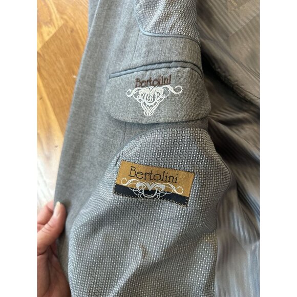 Bertolini Grey Wool & Silk Blends Suit - Picture 7 of 11